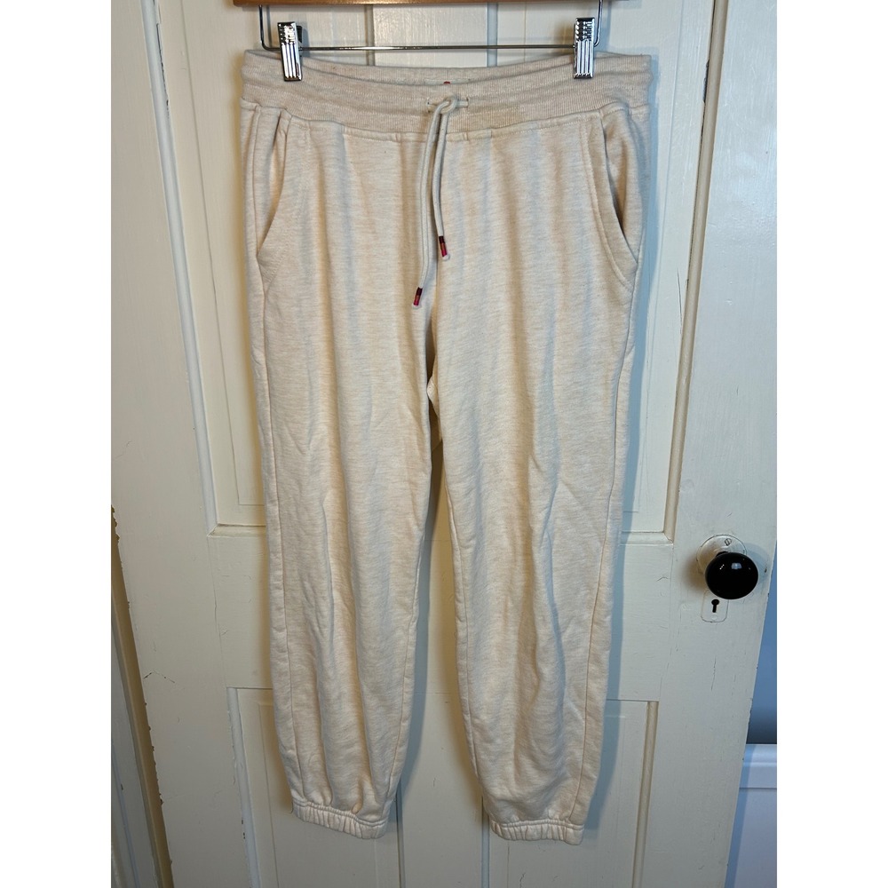 Marine Layer Cloud 9 Anytime Classic High Waist Joggers Oatmeal Medium 14071